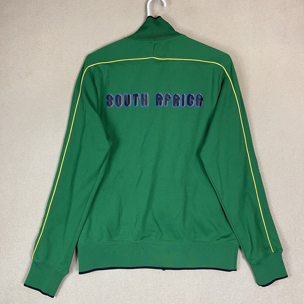 Nike Track Jacket Mens M Green South Africa Soccer Full‎ Zip Embroidered Logo - Picture 13 of 14